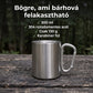 Túragear karabineres bögre, 300 ml, rozsdamentes acél - infografika