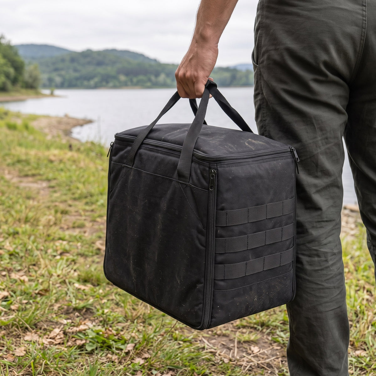 Túragear tábori asztal MOLLE táskával - tarolas