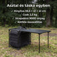 Túragear tábori asztal MOLLE táskával - infografika